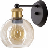 Leabrook Black Metal Wall Sconce - Ornate Home