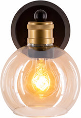 Leabrook Black Metal Wall Sconce - Ornate Home