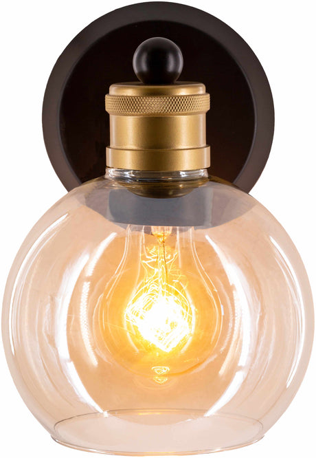 Leabrook Black Metal Wall Sconce - Ornate Home