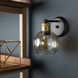 Leabrook Black Metal Wall Sconce - Ornate Home