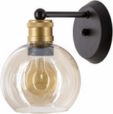 Leabrook Black Metal Wall Sconce - Ornate Home
