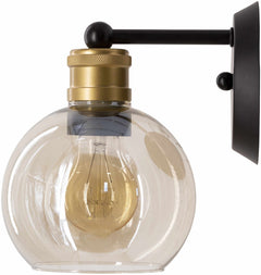 Leabrook Black Metal Wall Sconce - Ornate Home