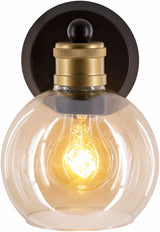 Leabrook Black Metal Wall Sconce - Ornate Home