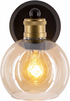 Leabrook Black Metal Wall Sconce - Ornate Home