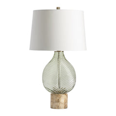 Leaf Green/Natural Table Lamp - Ornate Home