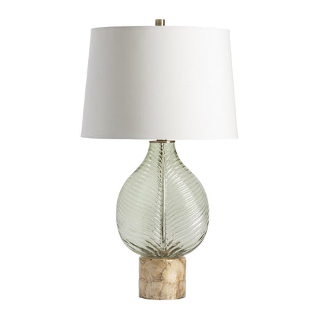 Leaf Green/Natural Table Lamp - Ornate Home