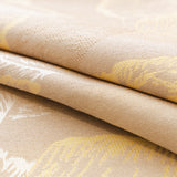 Leaf Jacquard Sofa Cover with Ruffle Skirt – Non-Slip Couch Protector with Sheer Hem - Ornate Home