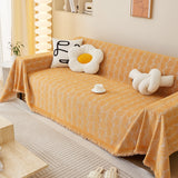 Leaf Universal Furniture Protector Chenille Couch Cover, Large Couch Cover Blanket for Couch Sofa - Ornate Home