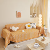 Leaf Universal Furniture Protector Chenille Couch Cover, Large Couch Cover Blanket for Couch Sofa - Ornate Home