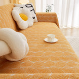 Leaf Universal Furniture Protector Chenille Couch Cover, Large Couch Cover Blanket for Couch Sofa - Ornate Home