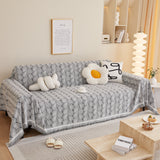 Leaf Universal Furniture Protector Chenille Couch Cover, Large Couch Cover Blanket for Couch Sofa - Ornate Home