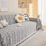Leaf Universal Furniture Protector Chenille Couch Cover, Large Couch Cover Blanket for Couch Sofa - Ornate Home