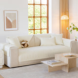 Leaf Vein Textured Cotton Quilted Sofa Slipcover, Non-Slip Modular Couch Covers - Ornate Home