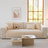 Leaf Vein Textured Cotton Quilted Sofa Slipcover, Non-Slip Modular Couch Covers - Ornate Home