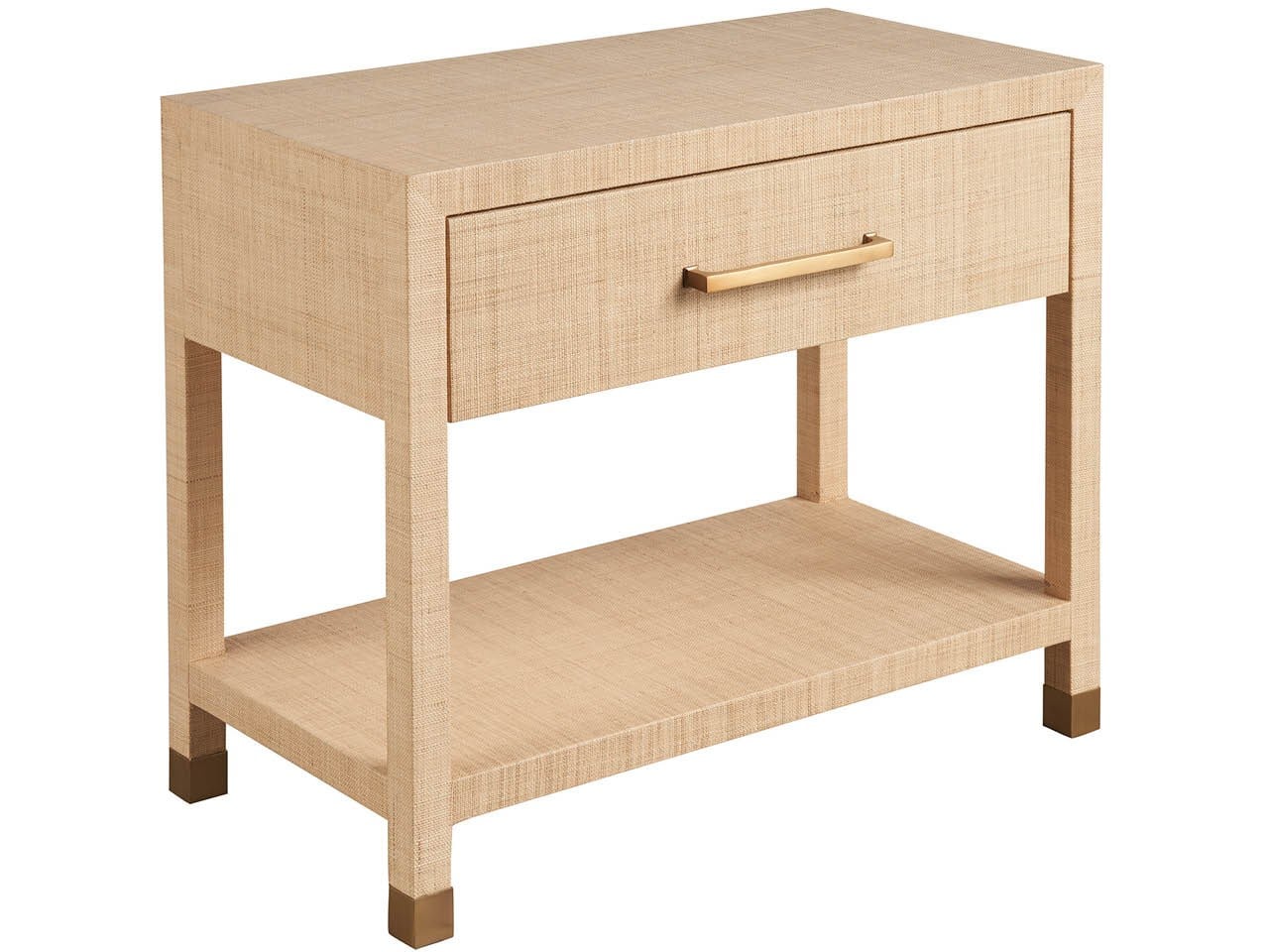 Leah Beige Nightstand - Ornate Home