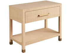 Leah Beige Nightstand - Ornate Home