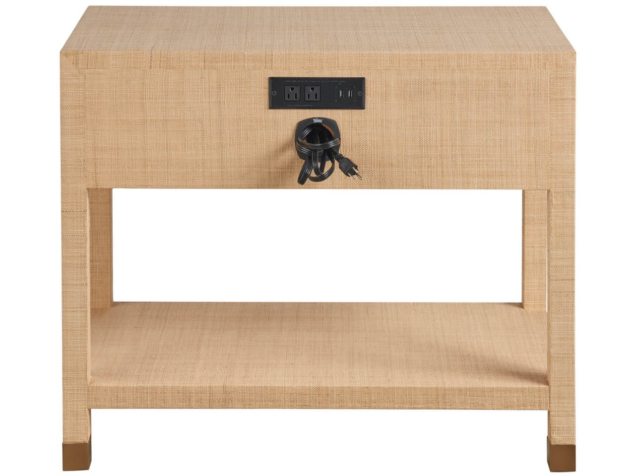Leah Beige Nightstand - Ornate Home