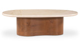 Leah Botticino Marble Coffee Table - Ornate Home