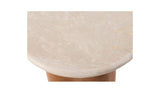Leah Botticino Marble Side Table - Ornate Home