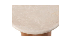 Leah Botticino Marble Side Table - Ornate Home