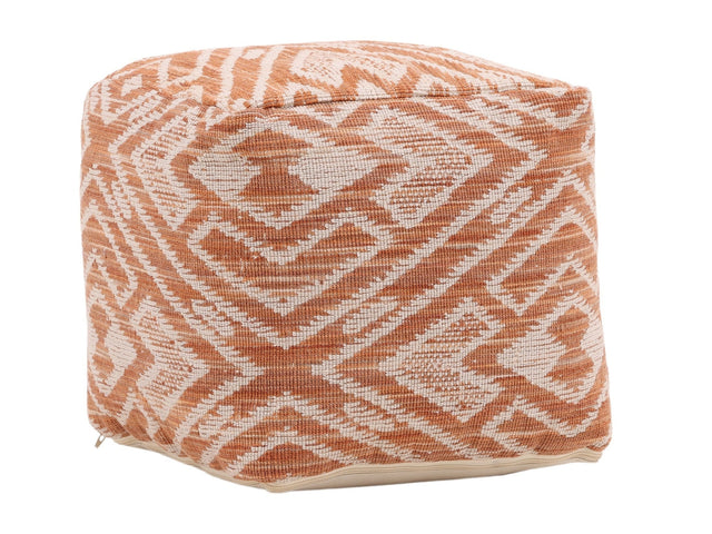 Leana Terracotta Outdoor Pouf - Ornate Home
