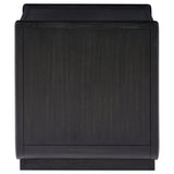 Leandro Burnished Black 1-drawer Wood Occasional Side End Table - Ornate Home