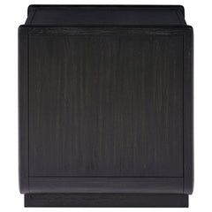 Leandro Burnished Black 1-drawer Wood Occasional Side End Table - Ornate Home