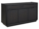 Leandro Burnished Black 2-drawer Dining Sideboard Server - Ornate Home