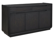 Leandro Burnished Black 2-drawer Dining Sideboard Server - Ornate Home