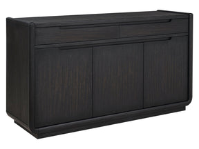 Leandro Burnished Black 2-drawer Dining Sideboard Server - Ornate Home