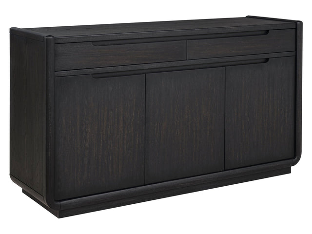 Leandro Burnished Black 2-drawer Dining Sideboard Server - Ornate Home