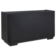 Leandro Burnished Black 2-drawer Dining Sideboard Server - Ornate Home