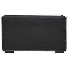 Leandro Burnished Black 2-drawer Dining Sideboard Server - Ornate Home