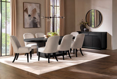 Leandro Burnished Black 2-drawer Dining Sideboard Server - Ornate Home
