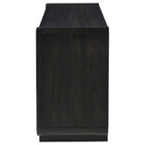 Leandro Burnished Black 2-drawer Entryway Sofa Console Table - Ornate Home