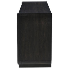 Leandro Burnished Black 2-drawer Entryway Sofa Console Table - Ornate Home