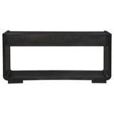 Leandro Burnished Black 2-drawer Entryway Sofa Console Table - Ornate Home