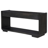 Leandro Burnished Black 2-drawer Entryway Sofa Console Table - Ornate Home