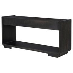 Leandro Burnished Black 2-drawer Entryway Sofa Console Table - Ornate Home