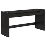 Leandro Burnished Black 2-drawer Home Office Writing Desk - Ornate Home