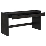Leandro Burnished Black 2-drawer Home Office Writing Desk - Ornate Home