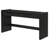 Leandro Burnished Black 2-drawer Home Office Writing Desk - Ornate Home