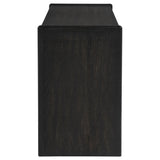 Leandro Burnished Black 2-drawer Home Office Writing Desk - Ornate Home