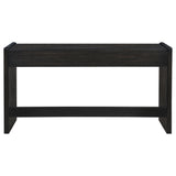 Leandro Burnished Black 2-drawer Home Office Writing Desk - Ornate Home