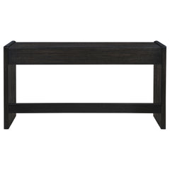 Leandro Burnished Black 2-drawer Home Office Writing Desk - Ornate Home