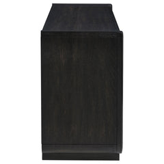 Leandro Burnished Black 2-drawer Home Office Writing Desk - Ornate Home