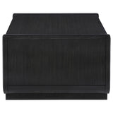 Leandro Burnished Black 2-drawer Wood Cocktail Coffee Table - Ornate Home