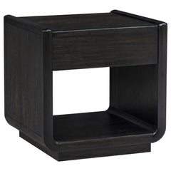 Leandro Burnished Black 2-piece Wood Coffee and End Table Set - Ornate Home
