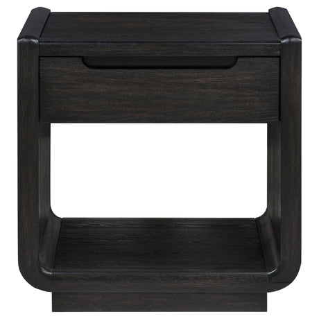 Leandro Burnished Black 3-piece Wood Coffee and End Table Set - Ornate Home