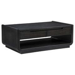 Leandro Burnished Black 3-piece Wood Coffee and End Table Set - Ornate Home